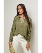 Top Yolina 100% Coton kaki