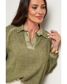 Top Yolina 100% Coton kaki