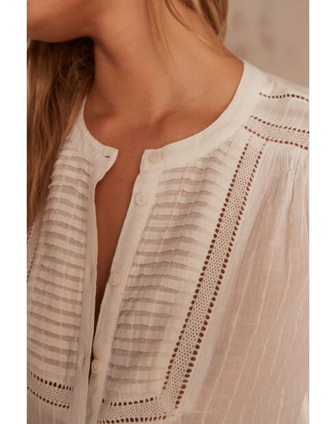 Chantal Bl cremefarbene Bluse