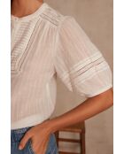 Chantal Bl cremefarbene Bluse