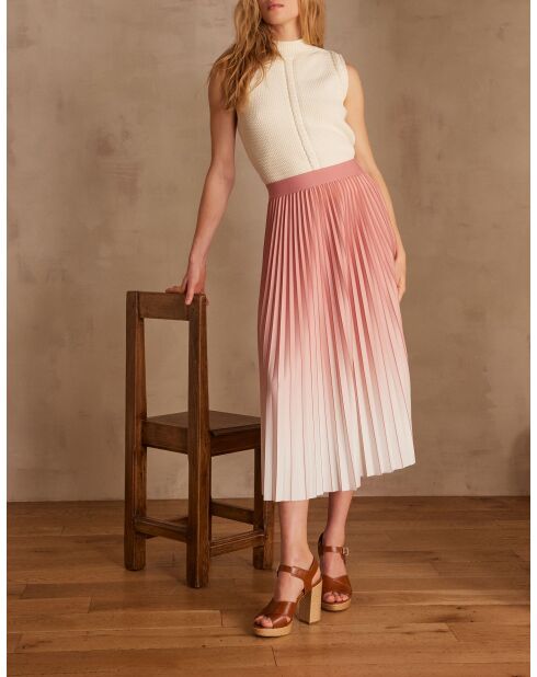 Darcy J Faltenrock in gefrostetem Rosa