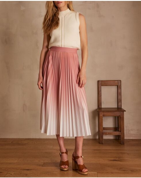 Darcy J Faltenrock in gefrostetem Rosa