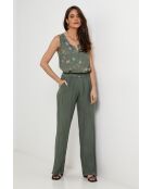 Pantalon Zélie 100% Lin kaki