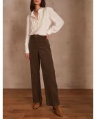 Kaki fluwelen broek Luna P