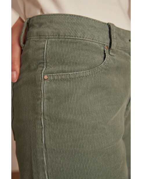 Paddy P Hose aus mandelfarbenem Samt