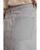 Bonny J rok met lichte smaragdgroene spijkerstrepen