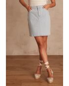 Bonny J rok met lichte smaragdgroene spijkerstrepen