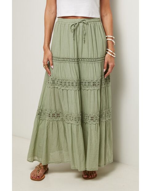 Jupe Anaya 100% Coton verte