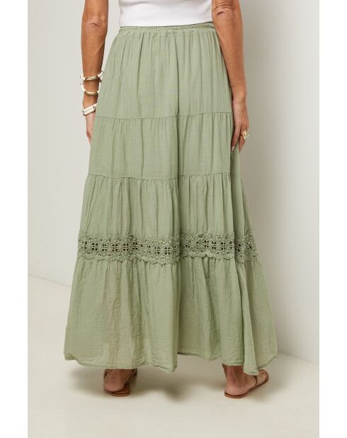 Jupe Anaya 100% Coton verte