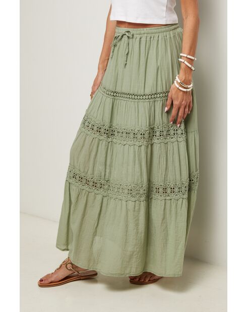 Jupe Anaya 100% Coton verte