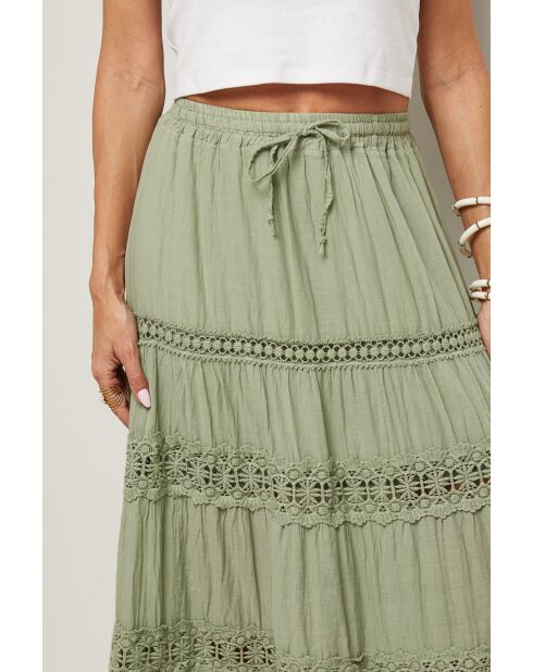 Jupe Anaya 100% Coton verte