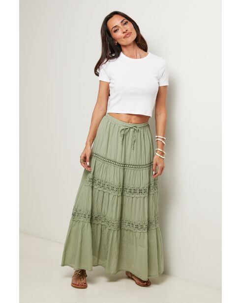 Jupe Anaya 100% Coton verte