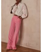 Clementine Bl Hellrosa bestickte Bluse