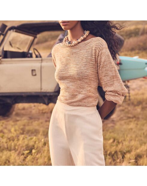 Pantaloni crema Bradley P Uni