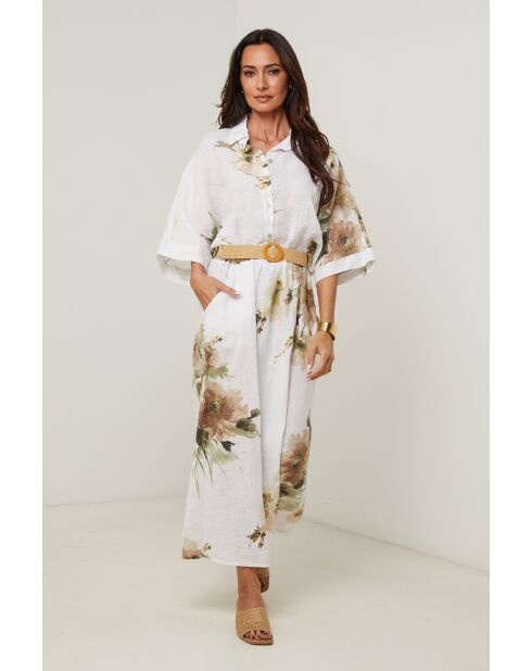 Jupe Calista 100% Lin blanche