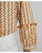 Marjorie Bl Imp goldene Bluse