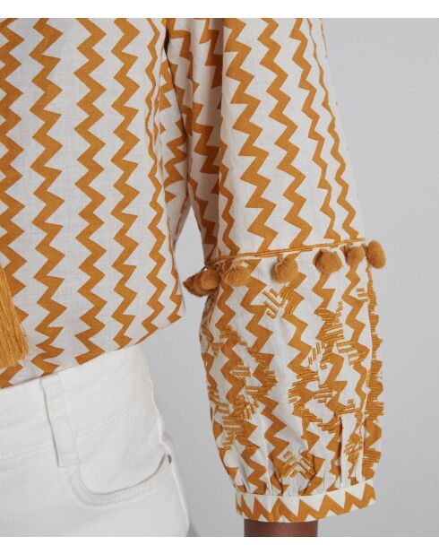 Marjorie Bl Imp goldene Bluse