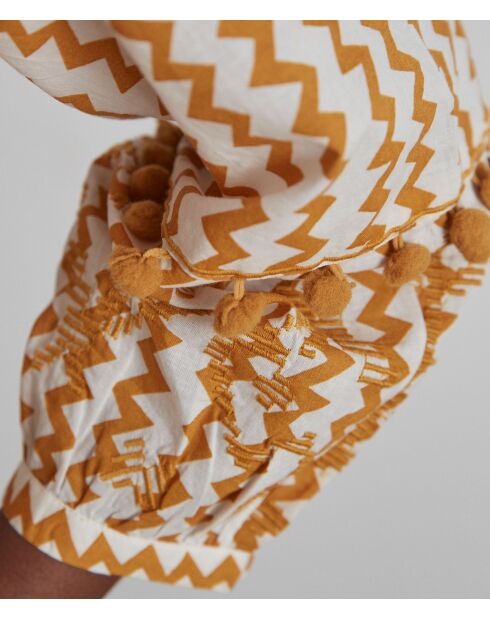 Marjorie Bl Imp goldene Bluse