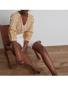 Marjorie Bl Imp goldene Bluse