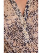 Prune Bl blouse met blauwe print