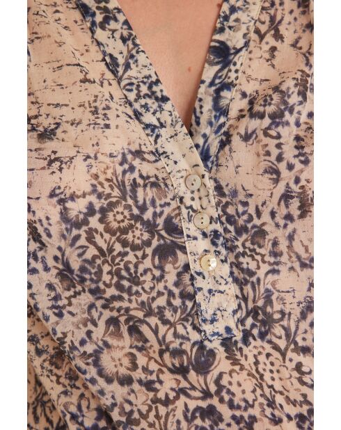 Camicetta con stampa blu Prune Bl