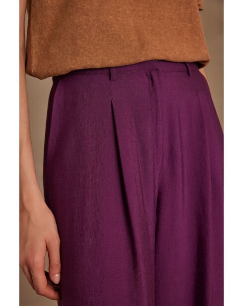 Flaubert P Uni dunkelfuchsiafarbene Hose