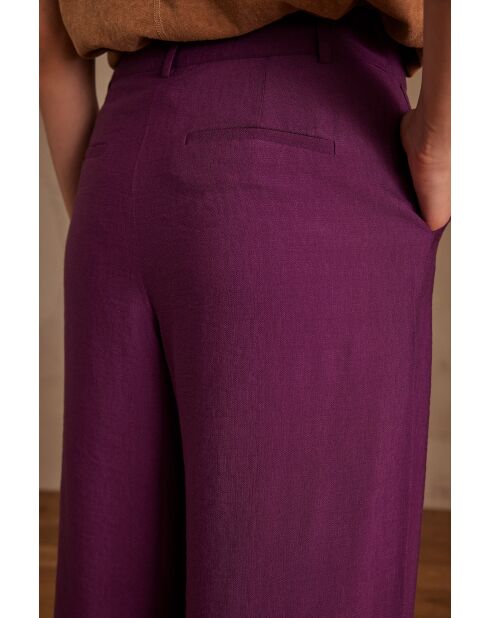 Flaubert P Uni dunkelfuchsiafarbene Hose