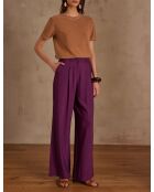 Flaubert P Uni dunkelfuchsiafarbene Hose