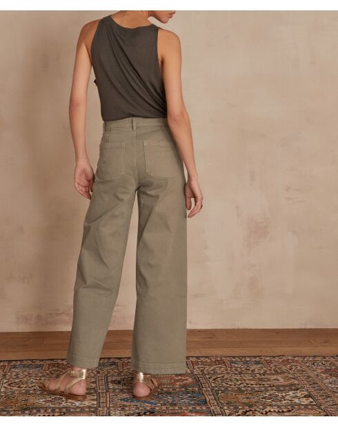 Overgeverfde broek Selyna Almond