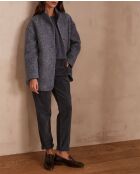 Sabil P Hose aus dunklem Duck aus Samt