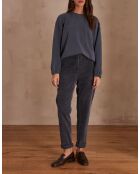 Sabil P Hose aus dunklem Duck aus Samt