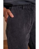 Sabil P Hose aus dunklem Duck aus Samt