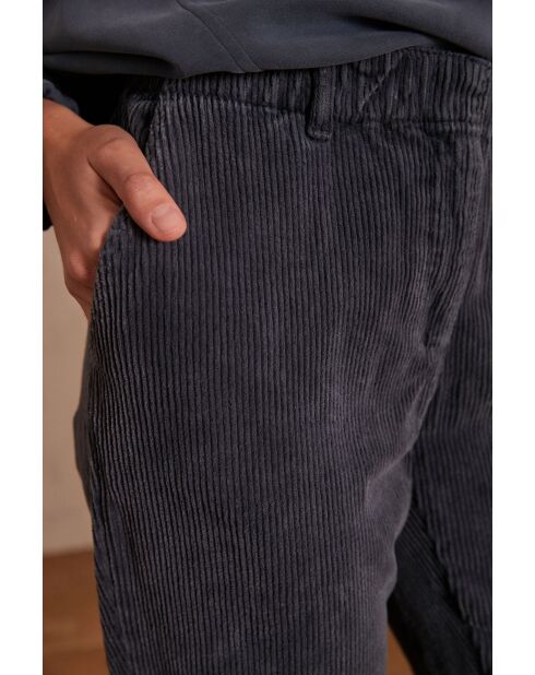 Sabil P Hose aus dunklem Duck aus Samt