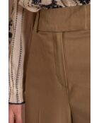 Layla P Uni broek met bladeren