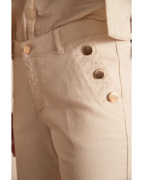 Ninon broek Cream overdyed