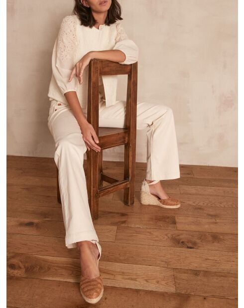 Ninon broek Cream overdyed