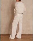 Layla P Linnen broek met touwtjes