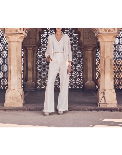 Layla P Linnen broek met touwtjes