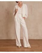 Layla P Linnen broek met touwtjes