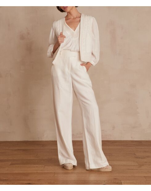 Layla P Linnen broek met touwtjes