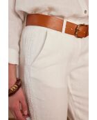 Paolo P weiße Leinenhose