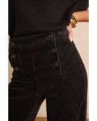 Oxan P zwarte fluwelen broek