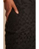 Bamboo J Schwarzer Spitzenrock