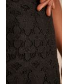 Bamboo J Schwarzer Spitzenrock