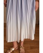 Darcy J himmelblauer Faltenrock