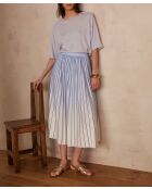 Darcy J himmelblauer Faltenrock