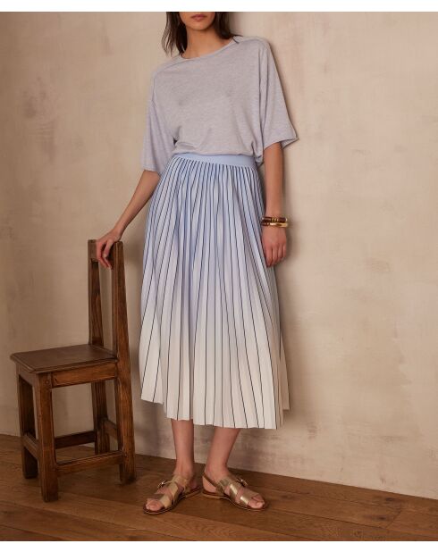 Darcy J himmelblauer Faltenrock