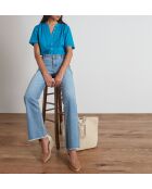 Blusa Maelle Bl turchese