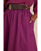 Dunkelfuchsiafarbener J-Braunrock