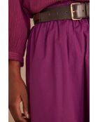 Dunkelfuchsiafarbener J-Braunrock